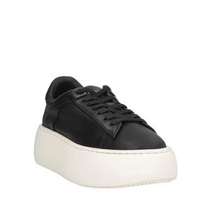 Barracuda Black Leather Platform Sneakers